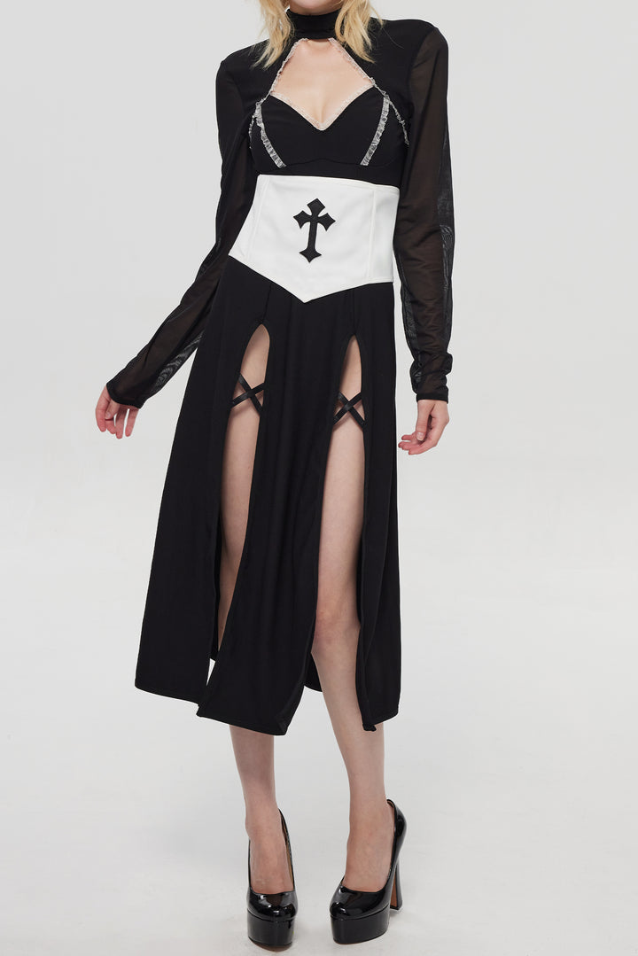 DarkGothicNunCrossLongDress_6