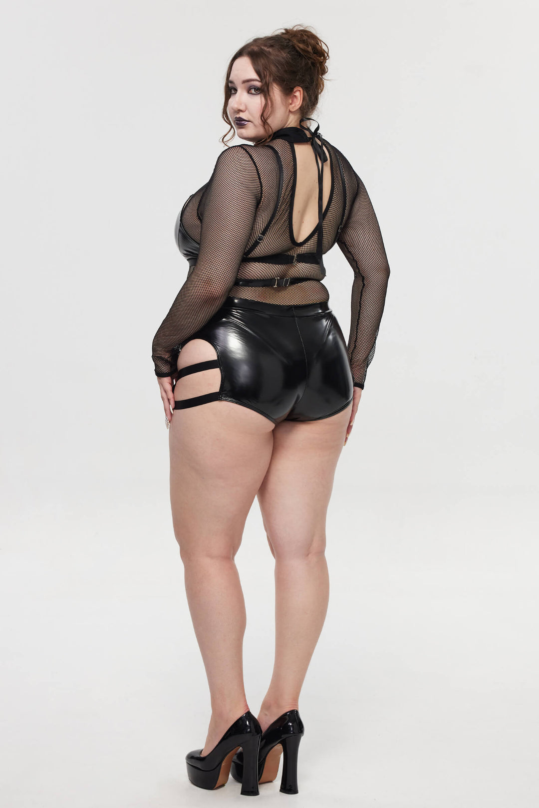GothicFishnetMotorcycleLingerieSet_5