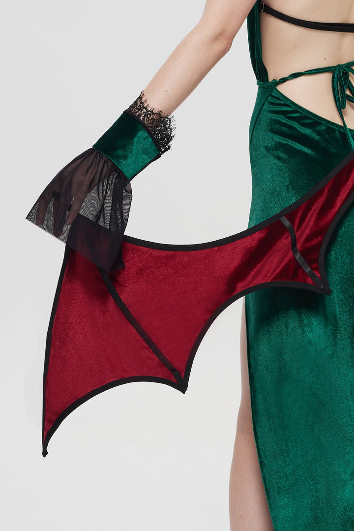 Gothic Green Devil Wing Costume Set HK008
