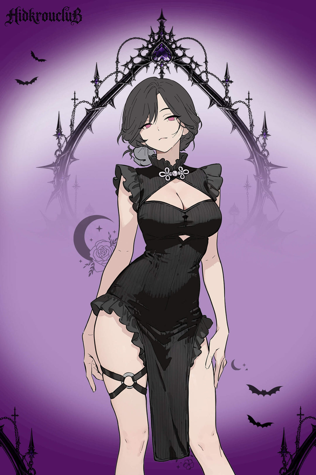 GothicLaceTrimCheongsamDress_20