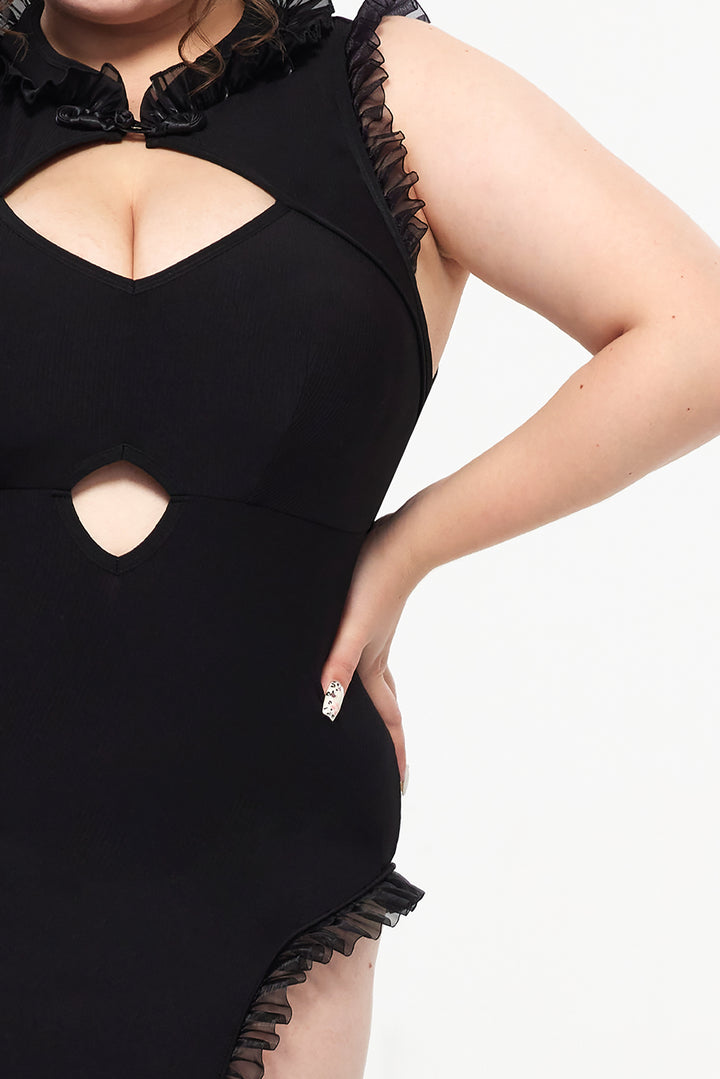 GothicLaceTrimCheongsamDress_3