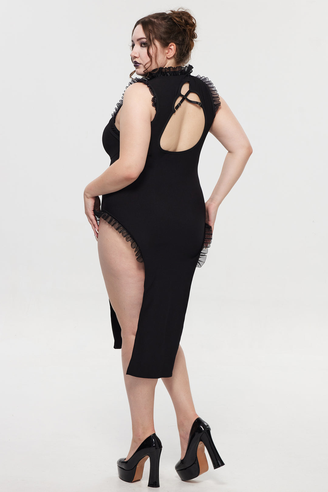 GothicLaceTrimCheongsamDress_4