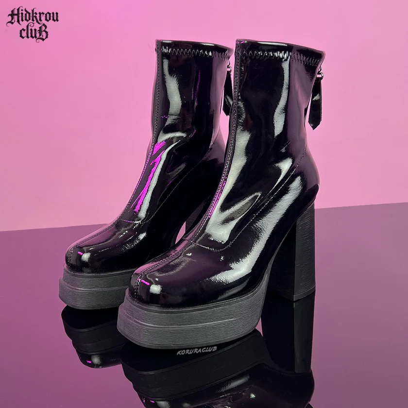High Dark Heel Boots HS006