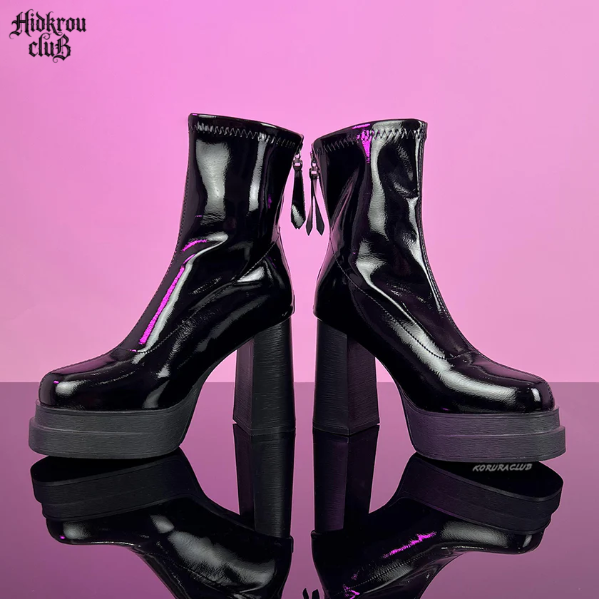 High Dark Heel Boots HS006